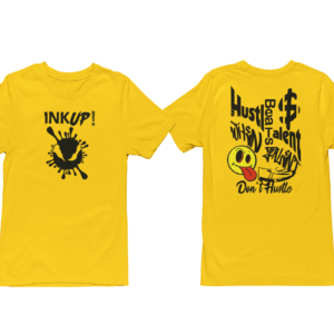 Yellow Ink Up Hustle Beats Talent T-Shirt