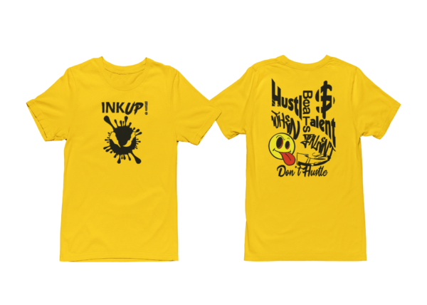 Yellow Ink Up Hustle Beats Talent T-Shirt